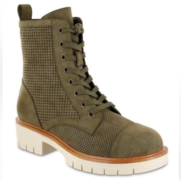 MIA Shoes - MIA Olive Havenn Kashton Lace Up Combat Bootie Green Size 8.5 $70 Retail NWT